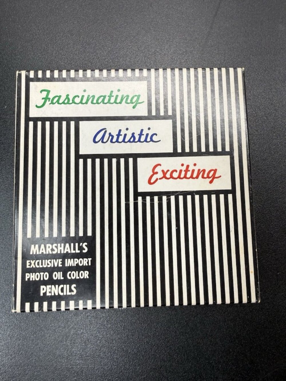 Vintage Marshall's Exclusive Photo Painting Pencils In Original Box & Paperwork